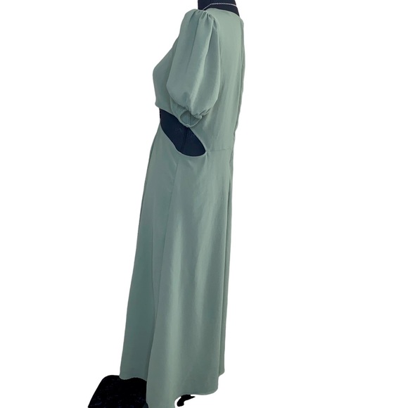 Zara Cut Out Bohemian Style Puff Sleeve Dress - Picture 10 of 15